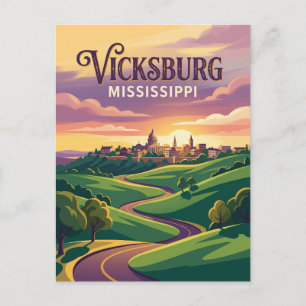 Vicksburg Mississippi Postkarte
