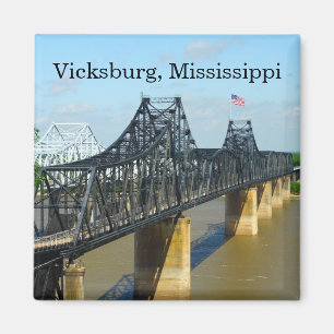 Vicksburg Mississippi River Bridge Magnet