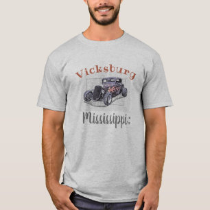 "Vicksburg Mississippi" Vintager Hotrod T-Shirt