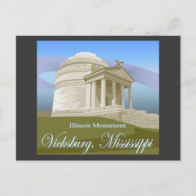 Vicksburg, Mitgliedstaat-Postkarte Postkarte (Vorderseite)