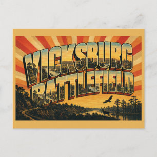 Vicksburg National Military Park MS Vintage Reise Postkarte