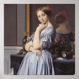 Vicomtess othenin Dhaussonville fine art portrait Poster