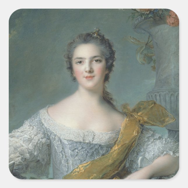 Victoire de France, Fontevrault, 1748 Quadratischer Aufkleber (Vorderseite)