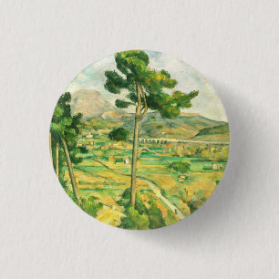 Victoire und Viadukt Paul Cezanne Button