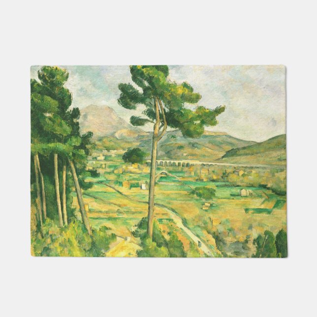 Victoire und Viadukt Paul Cezanne Fußmatte (Vorderseite)