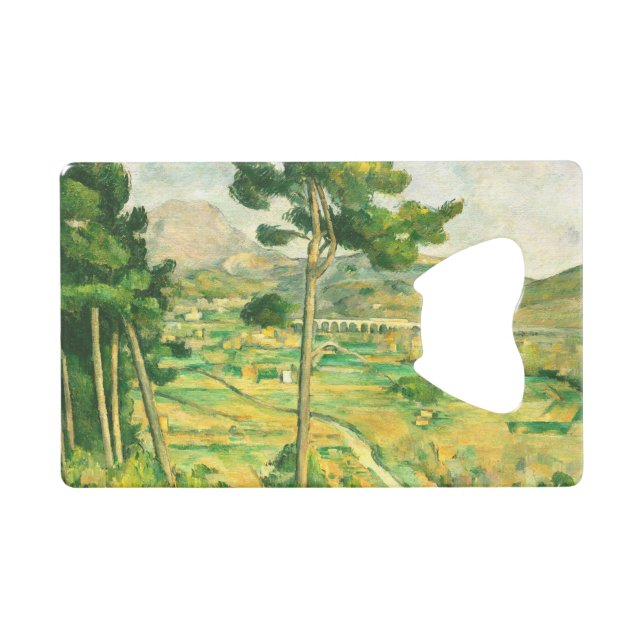 Victoire und Viadukt Paul Cezanne Geldbeutel Flaschenöffner (Vorderseite (Horizontal))