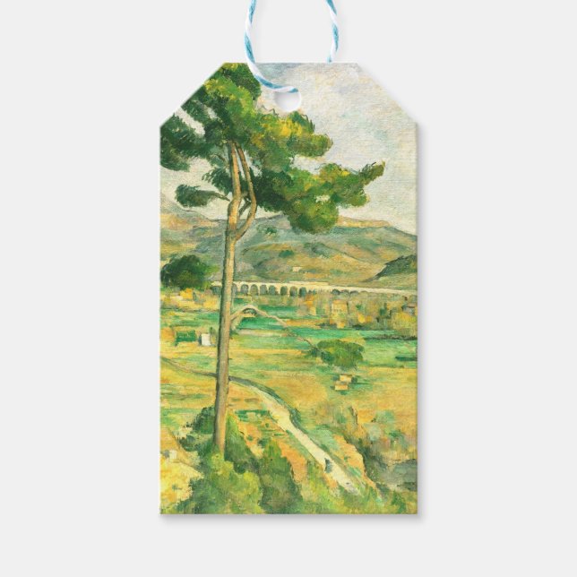 Victoire und Viadukt Paul Cezanne Geschenkanhänger (Vorderseite)