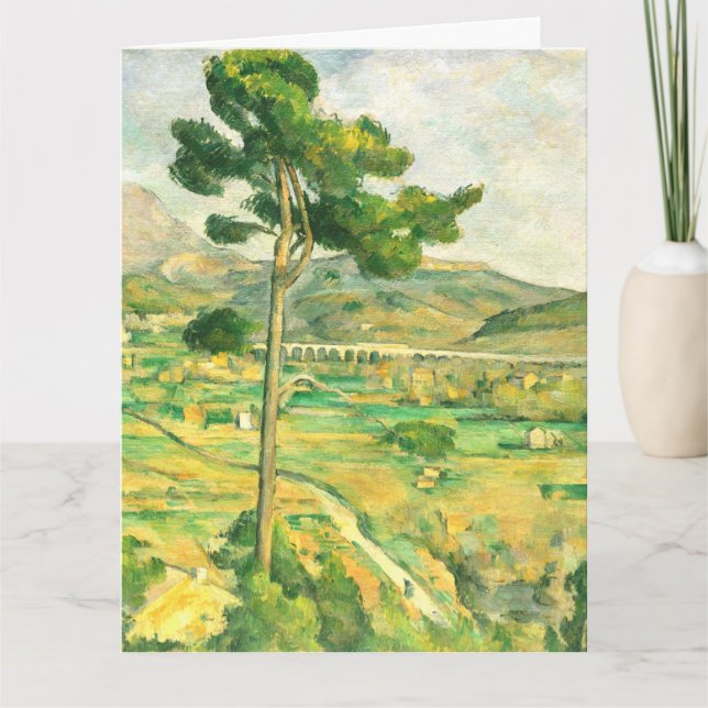 Victoire und Viadukt Paul Cezanne Karte (Vorderseite)