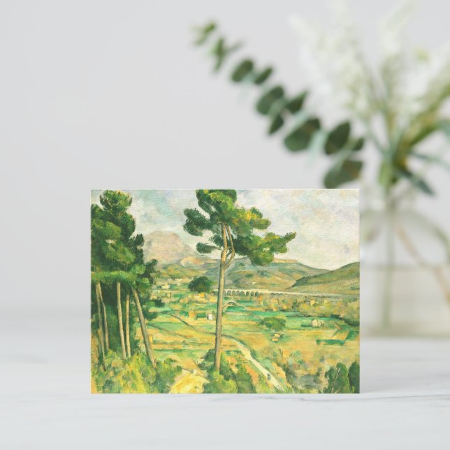 Victoire und Viadukt Paul Cezanne Postkarte (Stehend Vorderseite)