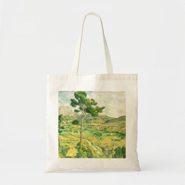 Victoire und Viadukt Paul Cezanne Tragetasche (Vorne)