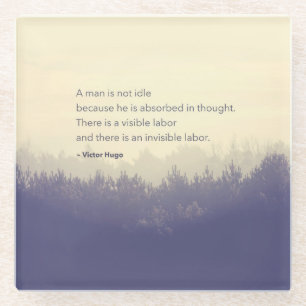 Victor Hugo Free Thinker Zitat Pinienwald Glasuntersetzer