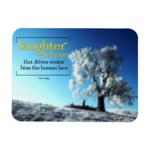 Victor Hugo Inspiration Zitat Magnet "Lachen"