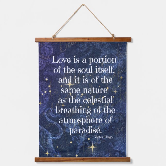 Victor Hugo Inspiriert Wandteppich Mit Holzrahmen (Vorderseite)