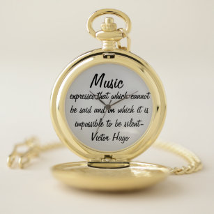 Victor Hugo Quote Music Expresses Taschenuhr