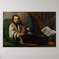 Victor Hugo zu seinem Diwan, c.1830-40