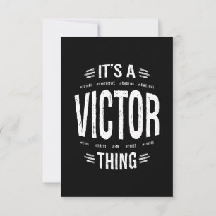 Victor Personalisiert Name Birthday Gift RSVP Karte