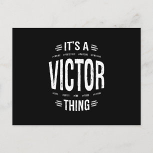 Victor Personalisierter Name Geburtstagsgeschenk Postkarte