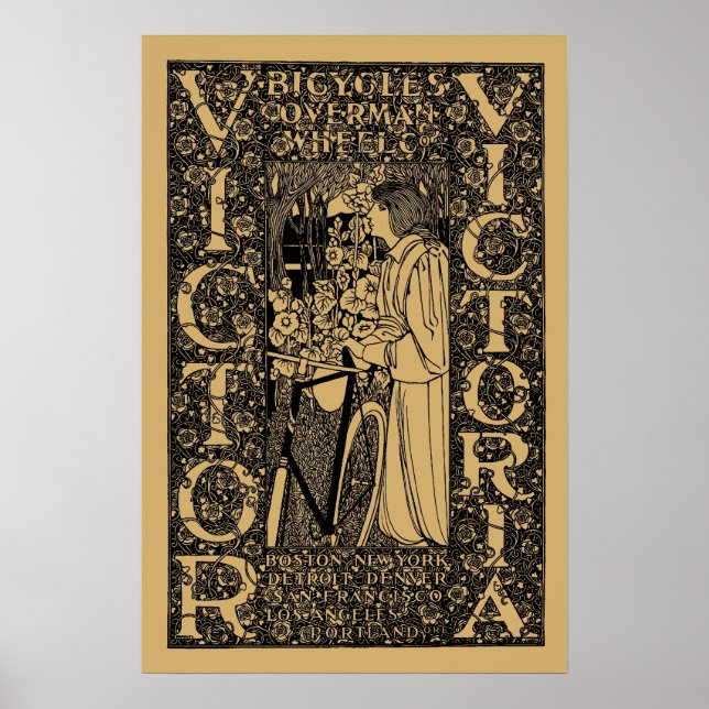 Victor, Victoria Bicycle Ad Poster (Vorne)