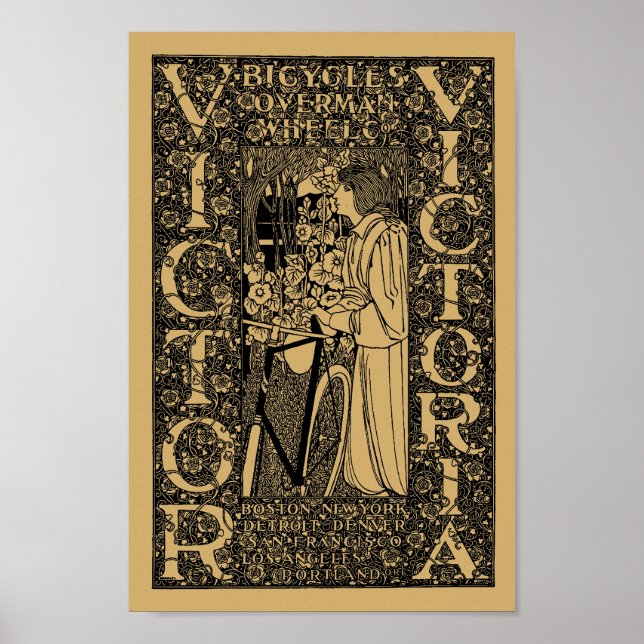 Victor, Victoria Bicycle Ad Poster (Vorne)