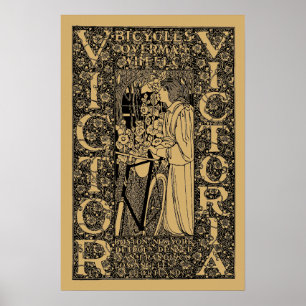 Victor, Victoria Fahrradwerbung Poster