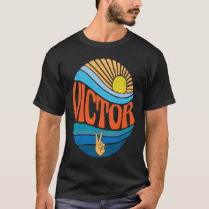 Victor Vintage Sunset Victor Groovy Tie Dye T-Shirt