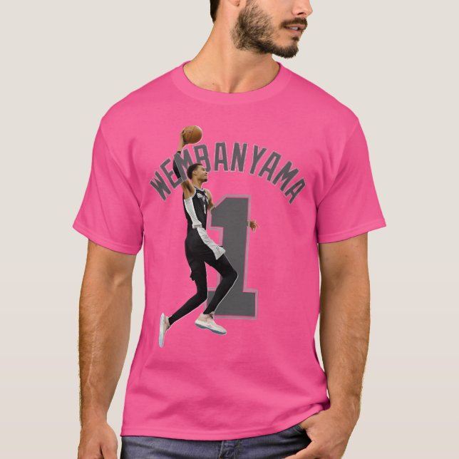 Victor Wembanyama 1 Basketball T-Shirt (Vorderseite)