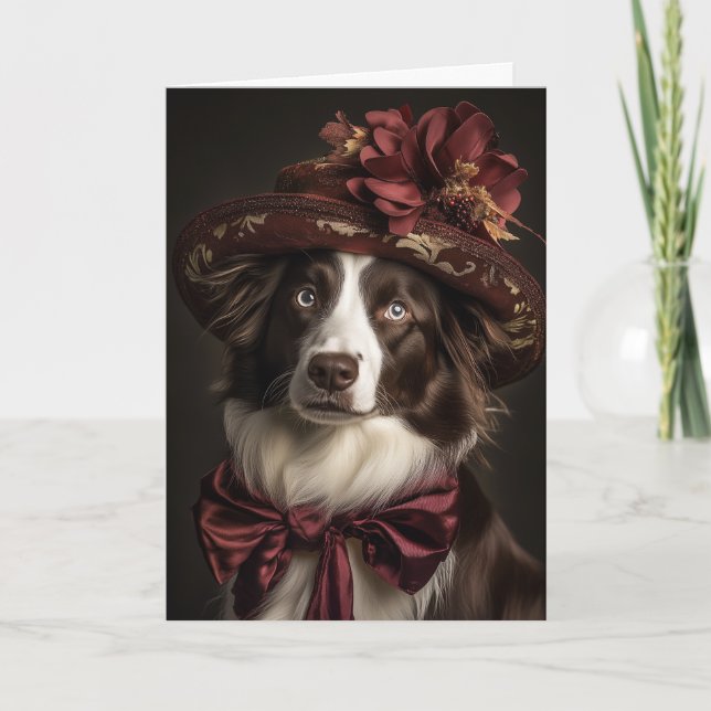 Victoran Border Collie Weihnachten (Vorderseite)