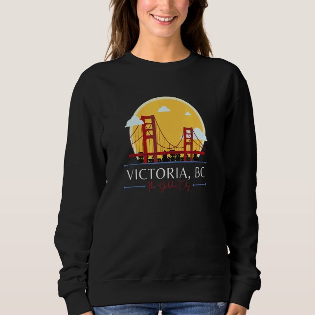 Victoria BC Golden Gate Bridge schlechte Geographi Sweatshirt (Vorderseite)