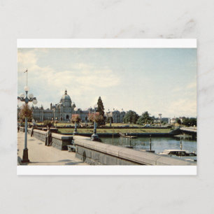 Victoria BC Parlament alter Hafenblick Postkarte