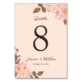 Victoria Blush Rose Blumenzwiebeln Tischnummer