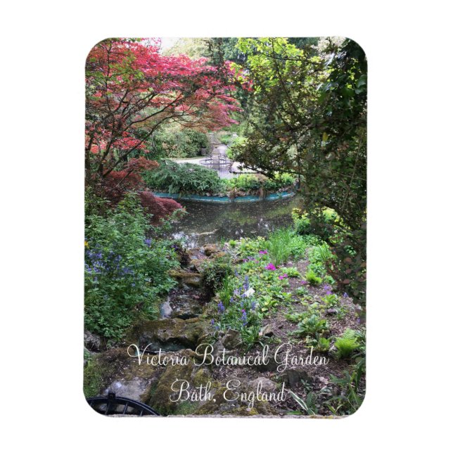 Victoria Botanical Garden Bath England Magnet (Vertikal)