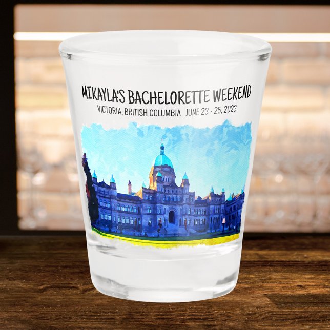 Victoria, British Columbia Bachelorette Weekend Schnapsglas (Von Creator hochgeladen)