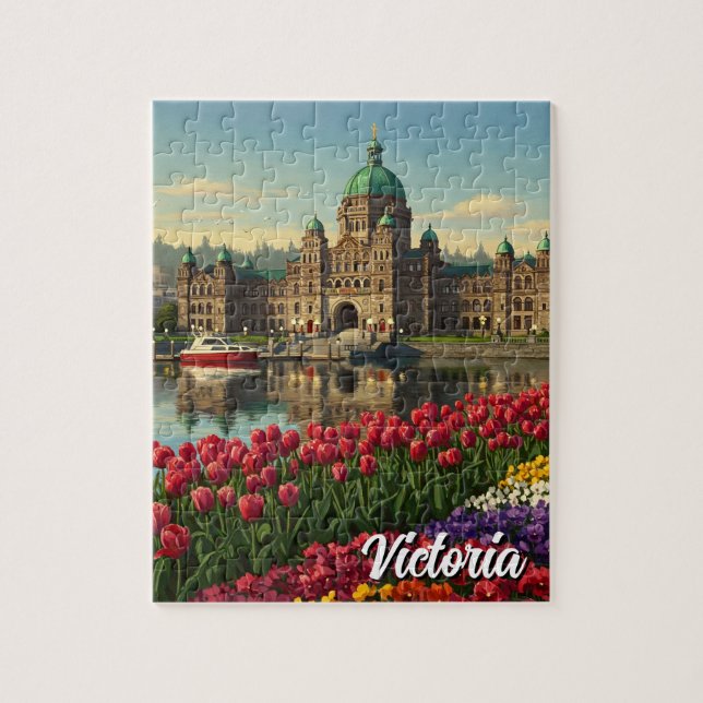 Victoria British Columbia Canada Travel Puzzle (Vertikal)