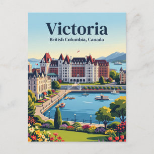 Victoria British Columbia Kanada Postkarte