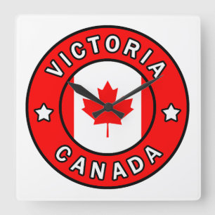 Victoria Canada Quadratische Wanduhr