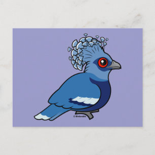 Victoria Crowned Pigeon Postkarte