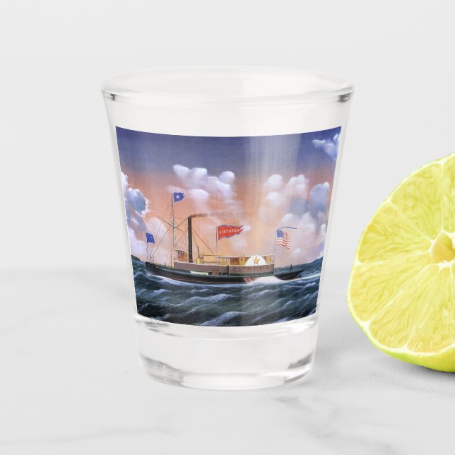 Victoria Dampftug 1859 Schnapsglas (Vorderseite)