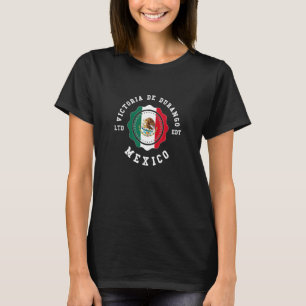 Victoria de Durango Mexiko Flaggenabzeichen Vintag T-Shirt