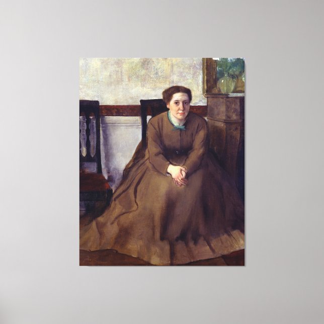 Victoria Dubourg von Edgar Degas Leinwanddruck (Vorderseite)