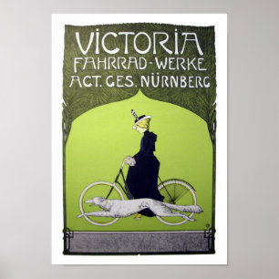 Victoria Fahrrad-Werke Vintages Fahrrad Poster