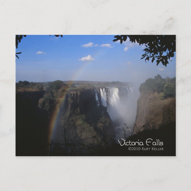 Victoria Fall 1 Postkarte (Vorderseite)