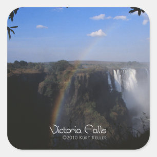 Victoria Fall 2 Quadratischer Aufkleber
