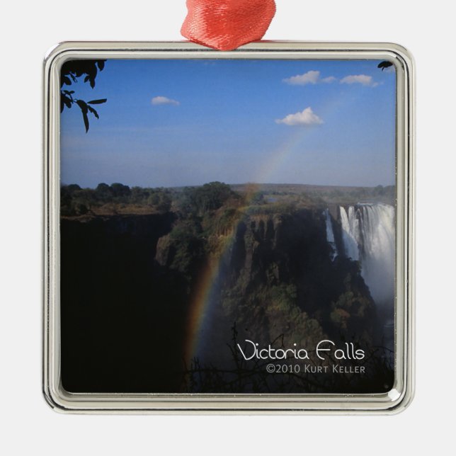 Victoria Fall 2 Silbernes Ornament (Vorne)