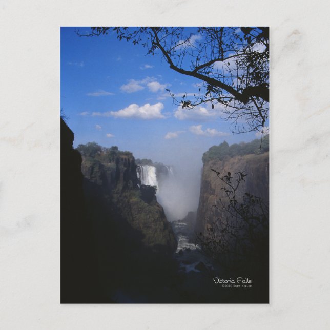 Victoria Falls 1 Postkarte (Vorderseite)