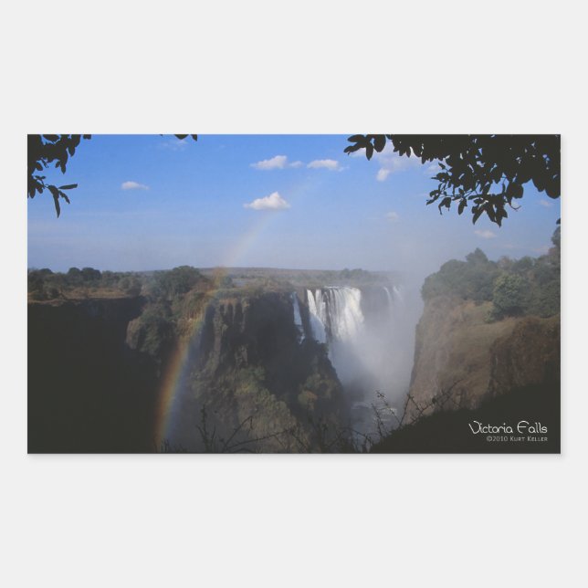 Victoria Falls 2 Rechteckiger Aufkleber (Vorderseite)