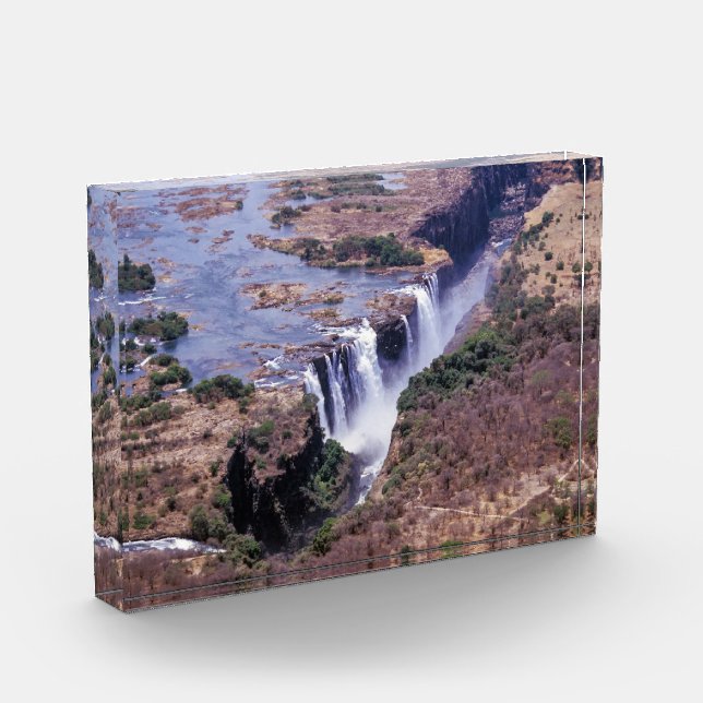 Victoria Falls aerial view - Simbabwe, Afrika Fotoblock (Links)