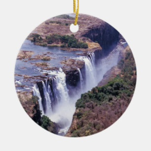 Victoria Falls aerial view - Zimbabwe, Africa Keramik Ornament