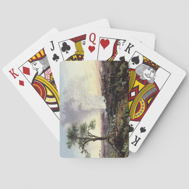 Victoria Falls at Sunrise, with 'The Smoke' oder ' Spielkarten (Rückseite)