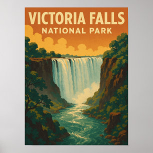 Victoria Falls National Park Abaway Poster