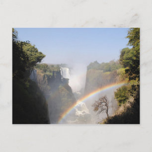 Victoria Falls Rainbow Foto Postkarte